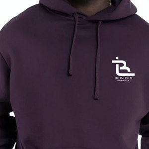 Sudadera con Capucha Lisa y Cómoda para Hombre, Mezcla de Algodón, Prenda Informal para Uso Diario, Tela Suave al Tacto, Logotipo Personalizado, Proveedor Mayorista - Product Image 6