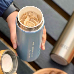 Hot Selling 16Oz/500ml Modern <b>Double</b> <b>Wall</b> SUS 304 Vacuum Flask Porcelain Liner Lid 4-6hr Hot/Cold Insulation Boiling Water Safe - Product Image 6