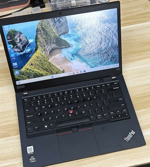 Hot Sale Original Second Laptop Levono Thinkpad T495 Cpu Ryzen 5 RAM8G 256GB SSD Usde Laptop Business for Levono