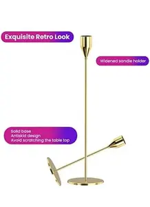 Nouveau design de bougeoir de bonne finition longue table en métal bougeoir pour la maison pour la vaisselle aux chandelles vente en gros - Product Image 2