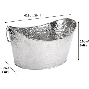 Luxury bar ware premium entertaining tub double wall beverage <b>cooler</b> bottle chilling tub <b>drink</b> <b>cooler</b> party ice tub champagne - Product Image 2