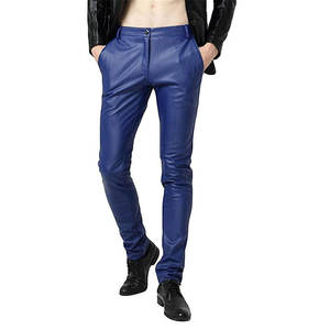 Pantalons en cuir tendance pour l'hiver, vente en gros, personnalisables, style streetwear, pantalons en cuir de cow-boy - Product Image 4