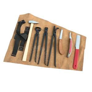 Juego de Herramientas Profesionales para Herrar Caballos: Pinza para Abscesos, Alicates para Quitar Clavos, Alicates para Clavos de Caballo y Martillo en Estuche Rodante - Product Image 1