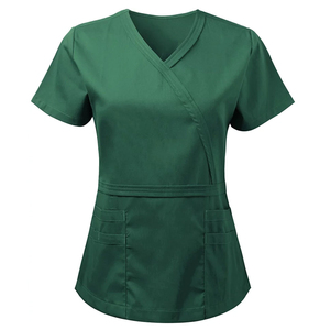 Uniformes Médicos de Satén para Mujer, de Alta Calidad, para Doctoras y Enfermeras, Uniformes Quirúrgicos Cortos de Verano para Uso en Hospitales Privados - Product Image 4