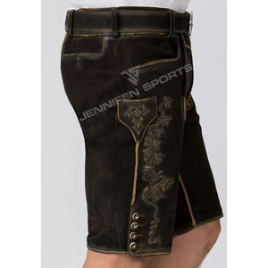 Último Modelo 2026: Lederhosen Bávaros de Cuero de Vaca para Hombre, Traje Tradicional de Oktoberfest con Técnica de Bordado en Cuero - Product Image 4