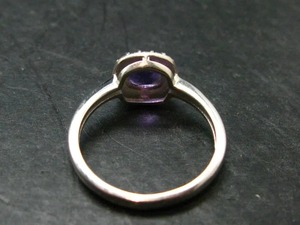 Natural Amethyst Halo <b>Ring</b> <b>925</b> <b>Silver</b> Prong Setting Engagement Wedding Anniversary Gift Party Wear - Product Image 3