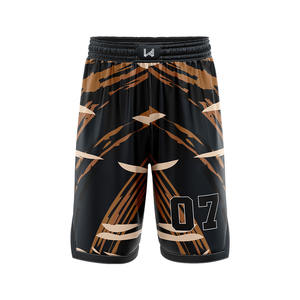 Pantalones Cortos de Baloncesto Personalizados 100% Poliéster, Impresión por Transferencia de Calor, Número y Logotipo del Jugador, Tallas Grandes, Transpirables, de Secado Rápido, Antibacterianos - Product Image 4