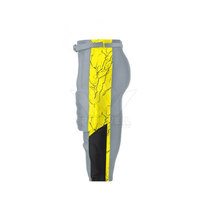 Ensemble d'uniformes de football personnalisés SPARKWELL INDUSTRY gris, jaune et noir, impression par sublimation, polyester respirant, équipement sportif unisexe pour adultes