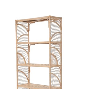 Creative Design Rattan Shelving Tall Room <b>Storage</b> Organizer Durable Hand Crafted <b>Wicker</b> Plant Stand Home Decorative <b>Unit</b> - Product Image 3