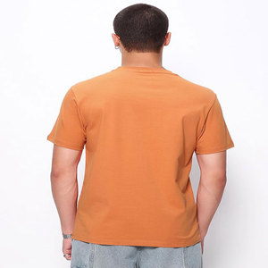 Camiseta Oversize de Marca de Moda para Hombre, de Verano, con Hombros Descubiertos, Manga Corta, Cuello Redondo, Estilo Desgastado, Holgada - Product Image 4