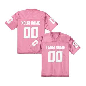 Ensemble de maillots de football américain de haute qualité OEM Maillot court élégant en maille respirante imprimé sur mesure - Product Image 4