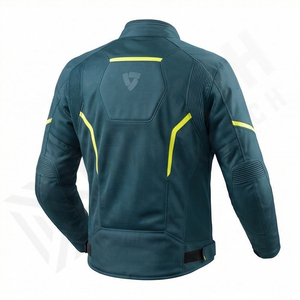 เสื้อแจ็คเก็ตมอเตอร์ครอสสำหรับผู้ชาย ดีไซน์ใหม่ เนื้อผ้าทอผสมไนลอนเสริมเกราะ มองเห็นได้ชัดเจน เหมาะสำหรับการขับขี่มอเตอร์ไซค์แบบทัวริ่งและกีฬา - Product Image 3