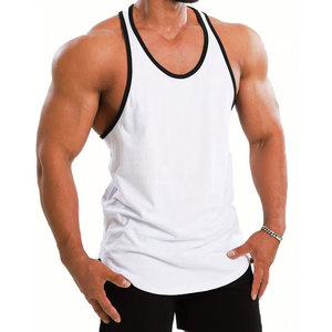 Hot Selling <b>Knitted</b> Beading Men's Gym <b>Tank</b> <b>Top</b> Customized Solid Color Quick Dry Breathable Vintage Style 100% Cotton Tie-Dyed - Product Image 1