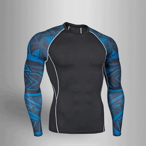 GAF Personnalisé Hommes MMA Bjj Jiu Jitsu Rash Guard Kick Boxing Muay Thai 1 Pcs/Set Compression Wear Polyester Boxe Fight Wear - Product Image 5
