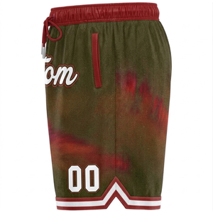 Shorts de basketball personnalisés en polyester de qualité supérieure, grandes tailles pour enfants, vêtements de basketball - Shorts de basketball vierges - Product Image 2