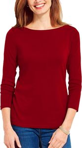Camiseta de Manga Larga Casual para Mujer, Corte Clásico, Uso Regular, Tres Cuartos, Gran Venta de Invierno - Product Image 4