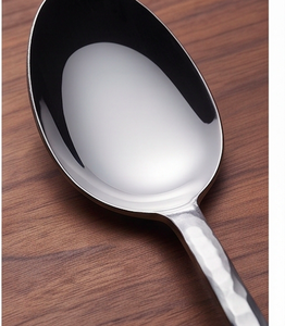 Modern Stainless Steel <b>Flatware</b> Set With Hammered Finish Minimalist Design Dishwasher Safe For Wedding Dining And Home Use - Product Image 2