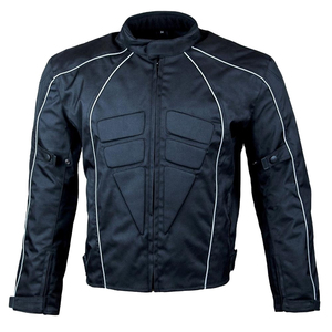 Men's Black PU <b>Motorcycle</b> <b>Jacket</b> Full Sleeve Windproof All Seasons Style - Product Image 1