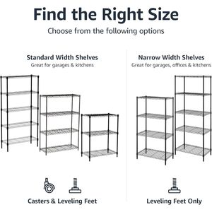 Scaffale Metallico Regolabile a 3 Ripiani con Ruote da 2 Pollici e Piedini Livellanti per Garage - Product Image 5