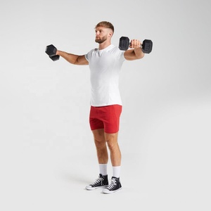 Customized Men's High Mid Waist Fleece Shorts Super Soft Cotton Canvas Knitted <b>Drawstring</b> Closure Multi-Color Options Printed - Product Image 6