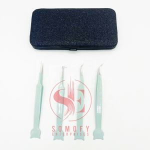 High Quality Custom Silver Point Cat Design Tweezers for <b>Eyelash</b> Extensions Private Label Stainless Steel <b>Beauty</b> <b>Tool</b> - Product Image 2