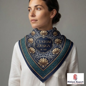 Pañuelo Cuadrado con Estampado Personalizado de Moda, Fabricante Textil de Marca Privada OEM ODM, Proveedor de Servicios de Productos de Tela Personalizados - Product Image 5