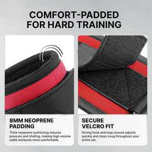Sangles de cheville personnalisées avec logo pour hommes et femmes, entraînement de powerlifting, musculation, universelles, ergonomiques, design tactique, utilisables toute saison. - Product Image 4
