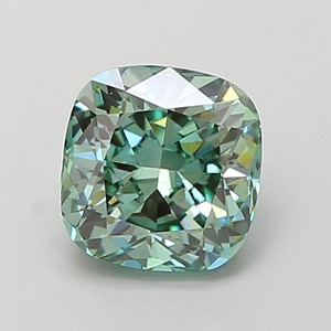 Diamant de laboratoire CVD vert vif fantaisie modifié taille coussin carré de 1,52 carat, clarté VS2, excellente taille, pierre précieuse de luxe pour bijoux - Product Image 4
