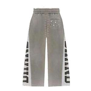 Ensemble survêtement deux pièces gris pour femme Y2K, sweat-shirt à capuche avec imprimé graphique et lettres, pantalon de survêtement à étoiles - Product Image 4