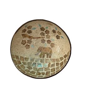 ชามกะลามะพร้าวขัดเงา ลายเปลือกหอยช้าง ของแท้ คุณภาพดีที่สุด เป็นมิตรกับสิ่งแวดล้อม สำหรับใช้ในครัวเรือน - Product Image 1