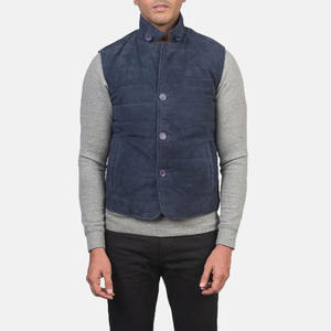 Gilet en daim 2026 – Meilleure vente, haute qualité, prix de gros abordable, bleu marine, coupe-vent, respirant, grande taille pour homme - Product Image 5