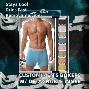 Men <b>Boxer</b> Shorts Comfortable Stretch Underwear Breathable Cotton Fabric Elastic Waistband Mens <b>Boxer</b> Briefs Daily Wear Bulk - Product Image 5
