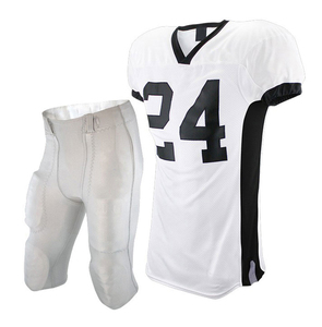 Custom American Football Jersey Set Striped <b>Rainbow</b> Design Sublimated Short Sleeve V-neck Fitted Men's Adult 100% Summer Plus - Product Image 1