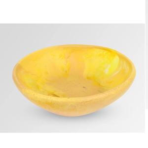Tazón Minimalista de Resina Tallado a Mano Estilo Wabi-Sabi, Color Beige Natural, Plato Decorativo para Servir, Hecho Artesanal, Ecológico, Apto para Lavavajillas - Product Image 5