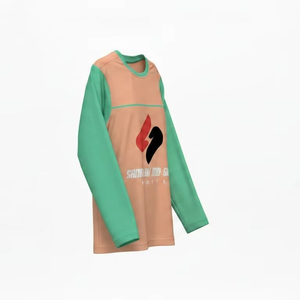 T-shirt de sport pour homme en maille, manches longues, écologique, anti-plis, anti-humidité, respirant, personnalisable OEM - Product Image 6