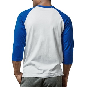 Muscle Fit Mens Raglan Sleeve <b>Tshirt</b> Contrast Color Gym <b>Baseball</b> Tee Workout Clothing Custom Logo Fitness Sports Apparel for Men - Product Image 2