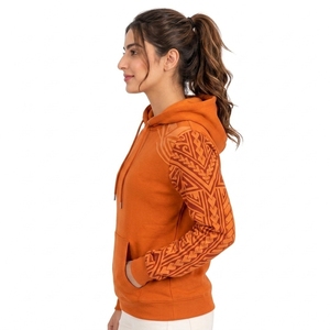Sudadera con capucha de felpa suave y colorida con estampado gráfico, informal y cómoda para mujer, sudadera con capucha estampada a la moda para mujer. - Product Image 4