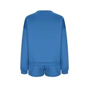 Conjunto Deportivo de Dos Piezas para Mujer, Top de Manga Larga de Algodón para Fitness, Ropa Deportiva, Sudadera, Conjunto Corto de Yoga - Product Image 5