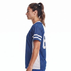 Women Sublimated Lacrosse Jersey Women's V-Neck Short Sleeve Mesh Lacrosse Breathable Custom Number Team Lacrosse Jerseys - Product Image 3