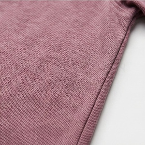 Men's <b>Purple</b> Short Sleeve Cotton Pique <b>Polo</b> <b>Shirt</b> Casual Anti-Wrinkle Solid Knitted Design Regular Fit - Product Image 5