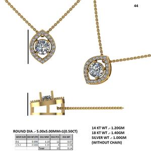 Collar de Oro Rosa Refinado con Colgante de Diamante Cultivado en Laboratorio, Joyería Fina para Mujer, Selección de Regalos Atemporales - Product Image 5