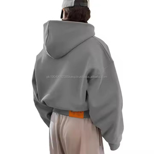 Sweat à capuche oversize en molleton lourd de haute qualité pour l'hiver, style streetwear, coupe ample, 100% coton, double couche, pour homme, 500 g/m², fermeture éclair - Product Image 6