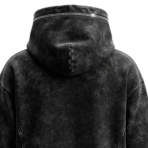Sudadera con Capucha para Hombre, Color Sólido, con Bolsillo, Corte Holgado, Bordado, Transpirable, de Algodón French Terry, para Otoño, Estilo Casual - Product Image 4