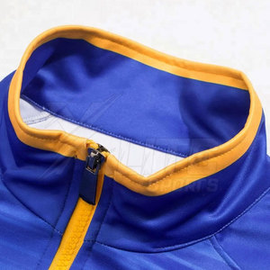 Survêtement de sport d'hiver pour le football, veste à cordon de serrage et pantalon assorti, 100 % polyester respirant, pour l'entraînement de football et la course à pied - Product Image 3