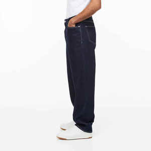Jeans de Mezclilla para Hombre, Corte Recto, Casuales, Elegantes, Duraderos, Cómodos, Clásicos, Azules, de Primera Calidad - Product Image 4