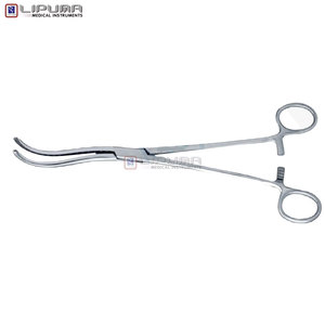 Pinza Vascular Quirúrgica Mayo Guyon Premium de 9 1/4 Pulgadas, Instrumentos de Hemostasia, Mandíbulas Curvas Dobles Manuales con Puntas Serradas - Product Image 6