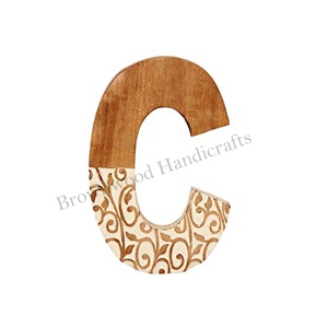 Diseños personalizados tallado en madera decorativo alfabeto inglés de la A LA Z letras para el estudio, la decoración del aula y jugar y aprender - Product Image 6