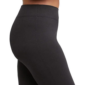 Leggings noirs taille haute longueur intégrale sans couture en tricot extensible pour le yoga et l'entraînement – Style basique uni pour femme toutes saisons - Product Image 5