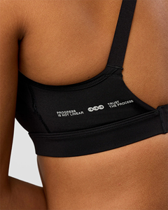 Sujetador deportivo de yoga sin costuras Timelywears para mujer, negro, con diseño recortado, soporte medio, color sólido - Product Image 6