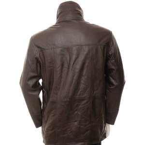 เสื้อแจ็คเก็ตบอมเบอร์หนังคุณภาพสูงสำหรับผู้ชาย ขนาดปกติ คอทรงกรวย สีสันปรับแต่งได้ สำหรับฤดูหนาว - Product Image 2